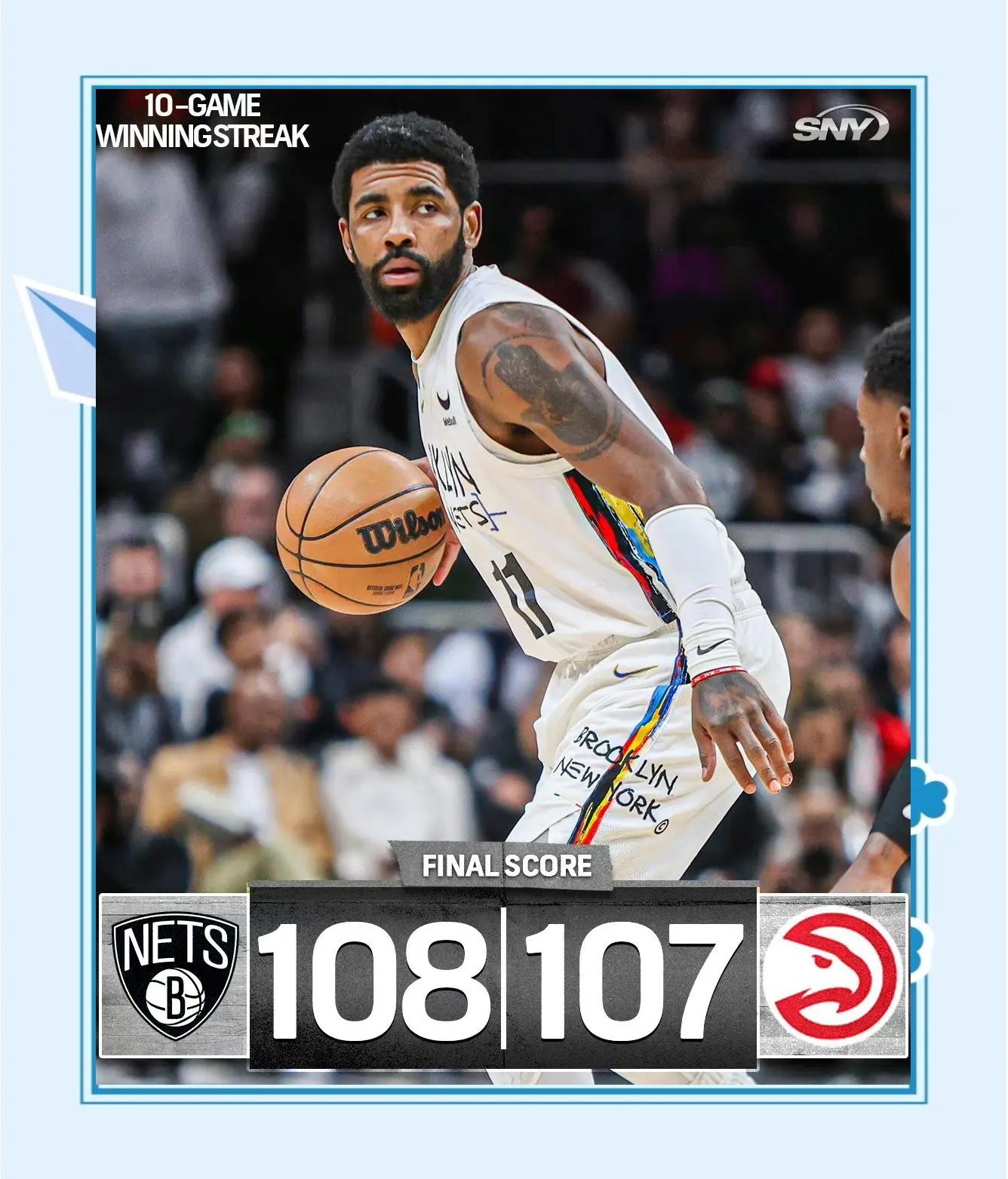 篮网客场大胜掘金，欧文分领衔的简单介绍