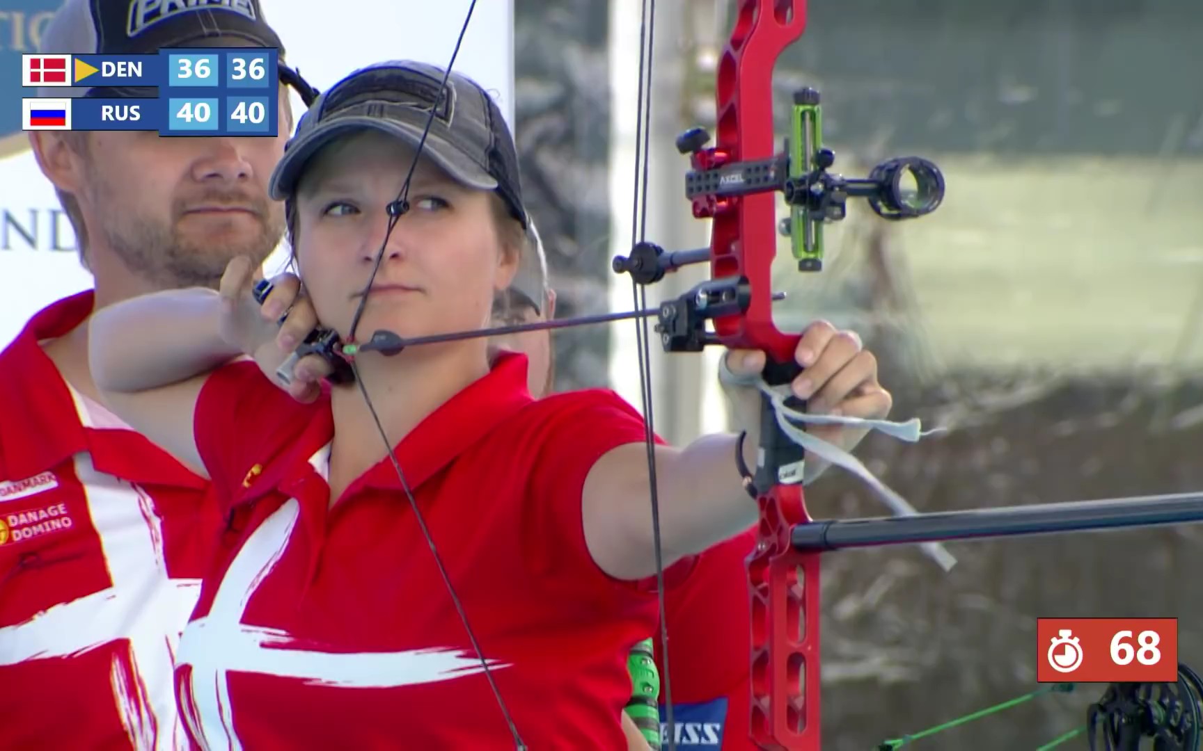 丹麦选手在射箭比赛中获得佳绩